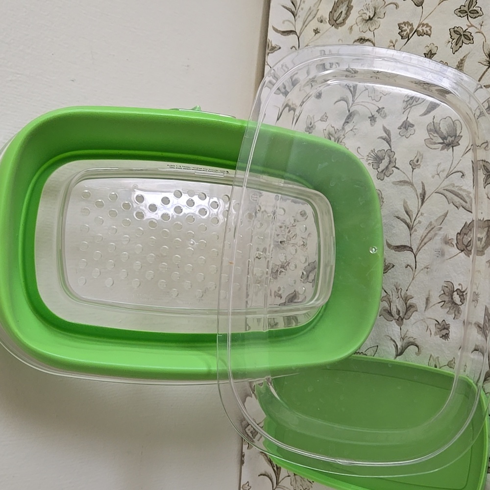 Progressive Green Plastic Vegtable Storage Container - Picture 6 of 8